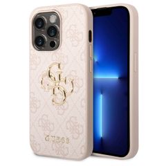 Guess Coque 4G Metal Logo Backcover Apple iPhone 15 Pro - Rose