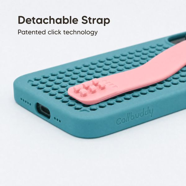Callbuddy Coque avec strap Apple iPhone 17e / 16e / 15 / 14 / 13 - Miami Vice