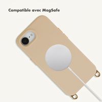 Selencia Coque arrière Rivièra avec MagSafe avec crochets amovibles Apple iPhone 17e / 16e - Milky Latte