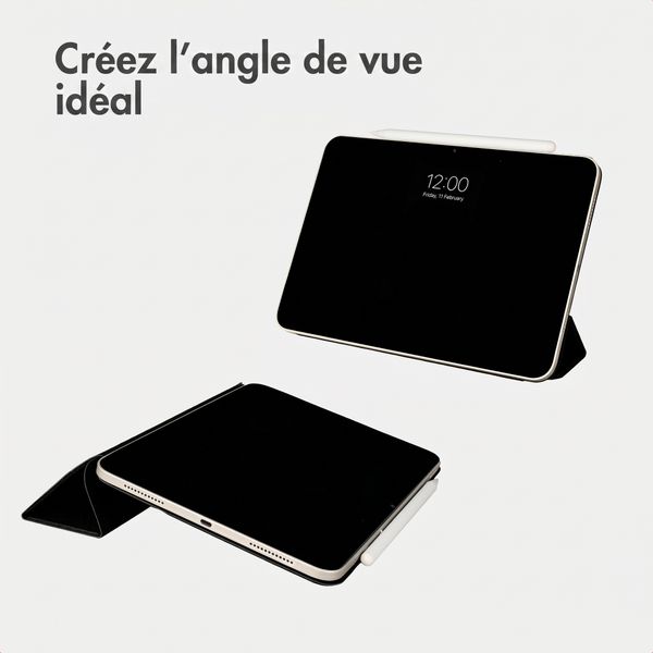 Accezz Coque tablette trifold en cuir Apple iPad Pro 13 (2025) M5 / (2024) M4 - Noir