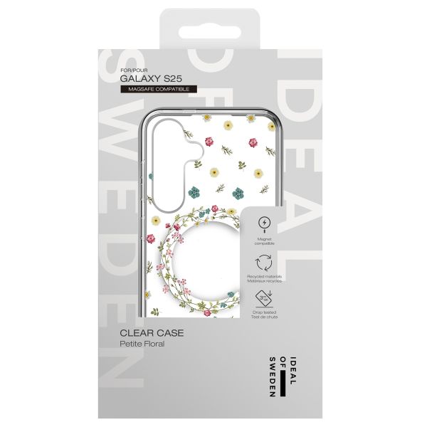 iDeal of Sweden Coque Clear MagSafe Samsung Galaxy S25 / S24 - Petite Floral