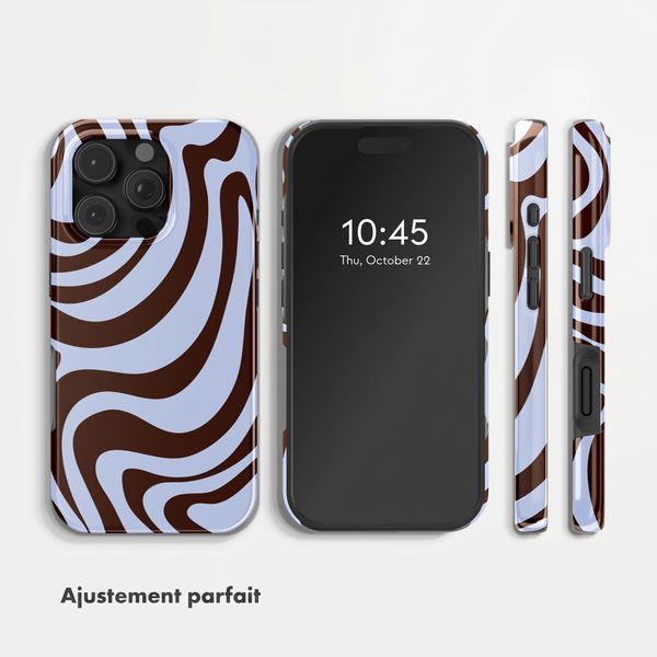 Selencia Coque arrière Vivid Apple iPhone 16 Pro - Dream Swirl Chocolate