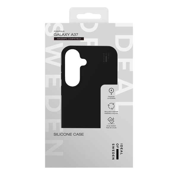 iDeal of Sweden Coque en silicone avec MagSafe Samsung Galaxy A37 (5G) - Black