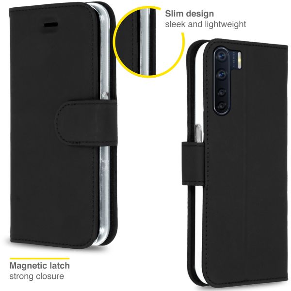 Accezz Étui de télephone Wallet Oppo Reno3 / A91 - Noir