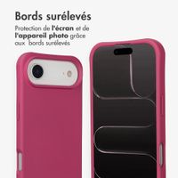 imoshion Coque arrière Color avec cordon amovible et MagSafe Apple iPhone Air - Raspberry