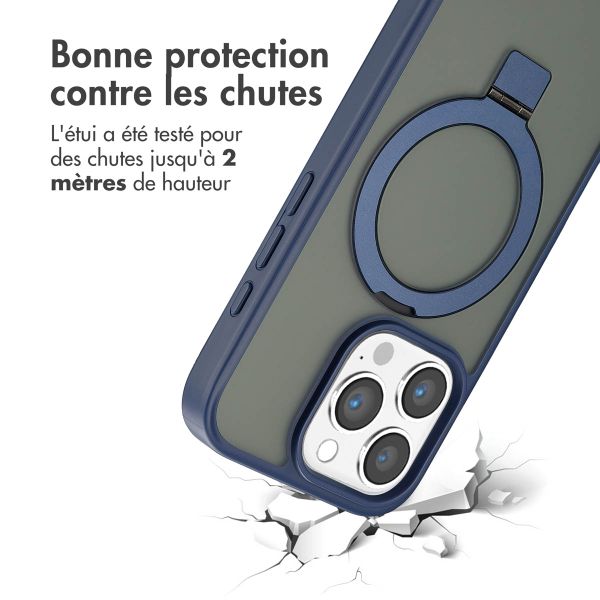 Accezz Coque Ring Stand avec MagSafe Apple iPhone 16 Pro Max - Bleu