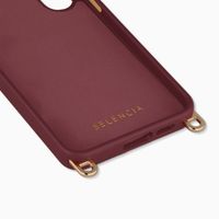 Selencia Coque arrière Rivièra avec MagSafe avec crochets amovibles Samsung Galaxy A53 - Bold Burgundy