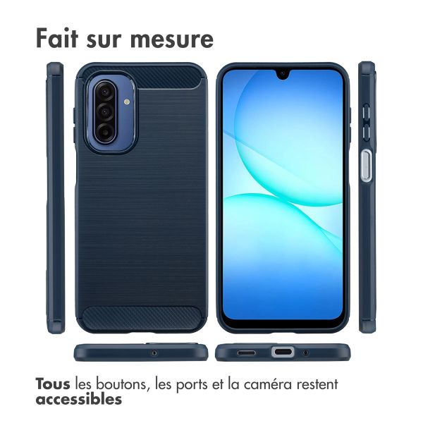 imoshion Coque Brushed Samsung Galaxy A17 (5G) / (4G) - Bleu foncé