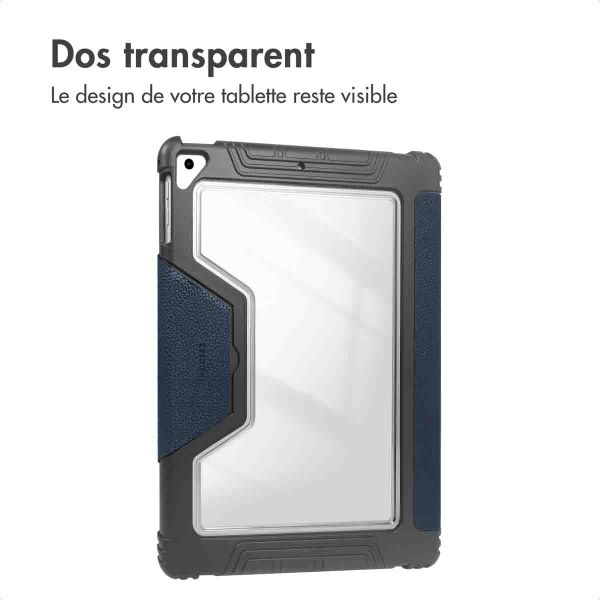 Accezz Coque tablette Rugged Trifold Apple iPad 6 (2018) 9.7 pouces / iPad 5 (2017) 9.7 pouces / Air 2 (2014)/Air 1 (2013) - Bleu foncé