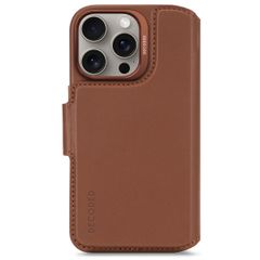 Decoded Portefeuille détachable 2 en 1 en cuir MagSafe Apple iPhone 16 Pro - Tan