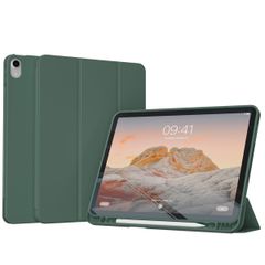 Accezz Coque tablette portefeuille Smart Silicone Apple iPad Air 11 pouces (2026) M4 / (2025) M3 / (2024) M2 / Air 5 (2022) / Air 4 (2020) - Vert foncé