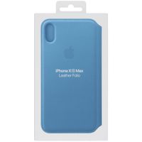 Apple Étui de télephone portefeuille Leather Folio Apple iPhone Xs Max - Cape Cod Blue