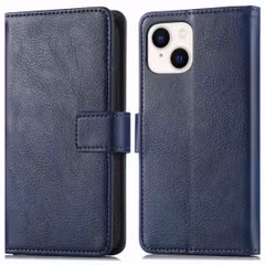imoshion Étui de télephone portefeuille de luxe Apple iPhone 15 Plus - Bleu foncé