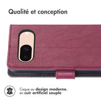 imoshion Étui de télephone portefeuille de luxe Google Pixel 8a - Bordeaux
