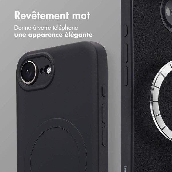 imoshion Coque Couleur avec MagSafe Apple iPhone 17e / 16e - Noir