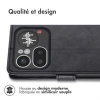 imoshion Étui de télephone portefeuille de luxe Nothing Phone (4a) Pro - Noir
