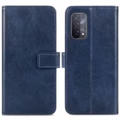 imoshion Étui de télephone portefeuille de luxe Oppo A74 (5G) / A54 (5G) - Bleu foncé