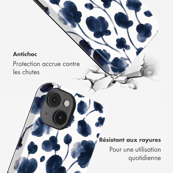 Selencia Coque arrière Vivid avec MagSafe Apple iPhone 14 - Midnight Blossom