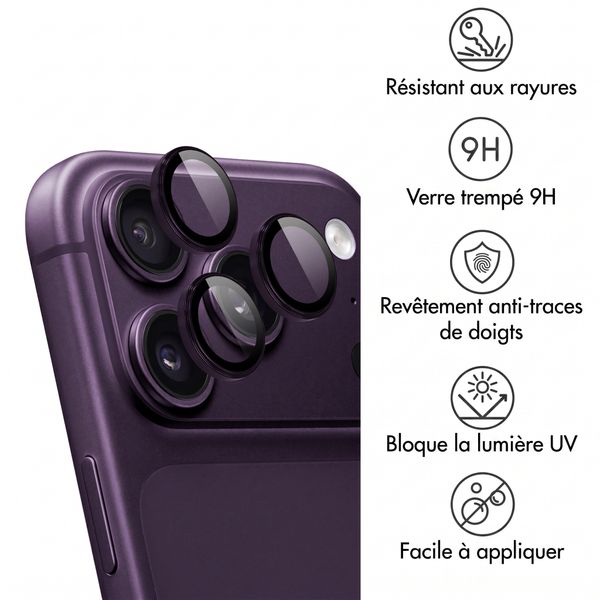 imoshion Lot de 2 protections d'objectif de caméra pour Apple iPhone 18 Pro / 18 Pro Max - Plum
