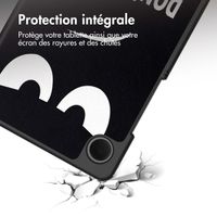 imoshion Coque tablette Design Trifold Samsung Galaxy Tab A11 / A9 8.7 pouces - Don't touch