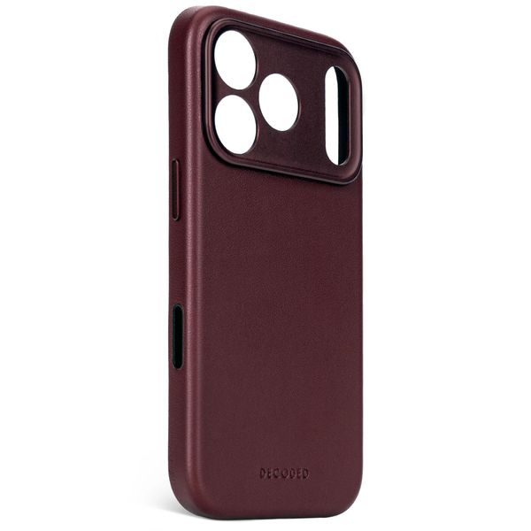 Decoded Coque en cuir MagSafe Apple iPhone 17 Pro Max - Burgundy