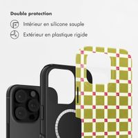 Selencia Coque arrière Vivid avec MagSafe Apple iPhone 16 Pro Max - Check This Olive