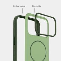 imoshion Coque arrière Color avec Thin MagSafe Ring Apple iPhone 17 Pro Max - Vert foncé