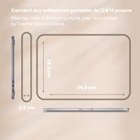 Selencia Pochette ordinateur Corduroy 13-14 pouces - Soft Blush