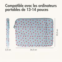 imoshion Pochette ordinateur Design 13-14 pouces - Cherry Check