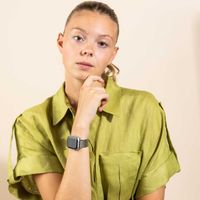 Selencia Bracelet dragon en acier Apple Watch | 44/45/46/49 mm - Argent