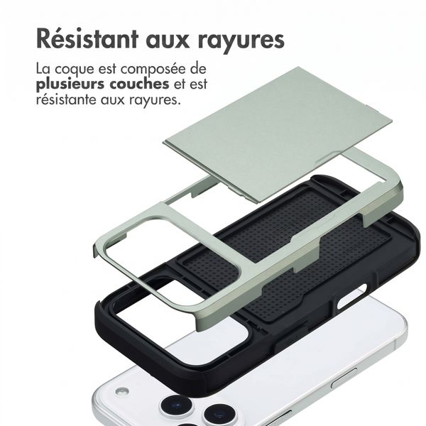 imoshion Coque arrière avec porte-cartes Apple iPhone 18 Pro / 17 Pro - Vert