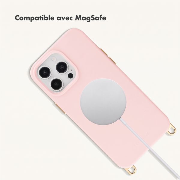 Selencia Coque arrière Rivièra avec MagSafe avec crochets amovibles Apple iPhone 14 Pro - Sorbet Pink
