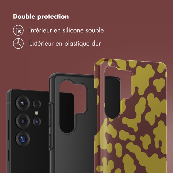 Selencia Coque arrière Vivid Samsung Galaxy S25 Ultra - Moo'd Olive Dust