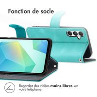 imoshion Etui de télephone portefeuille avec cordon Samsung Galaxy A16 - Turquoise