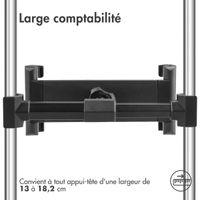 imoshion Support pour tablette à fixer sur l'appuie-tête de voiture - Noir