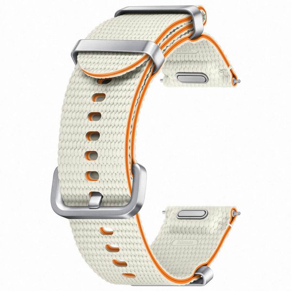 Samsung Bracelet Athleisure original Samsung Galaxy Watch 4 / 5 / 6 / 7 / FE (20 mm) - Taille S/M - Cream