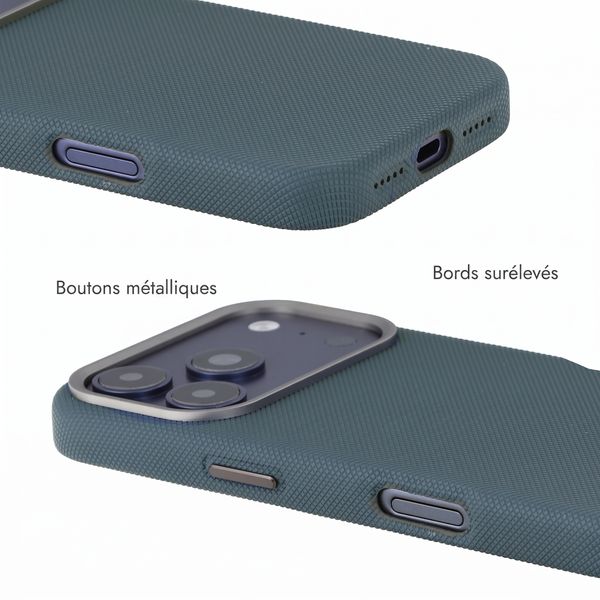 Accezz Coque arrière Mesh avec MagSafe Apple iPhone 17 Pro Max - Bleu foncé