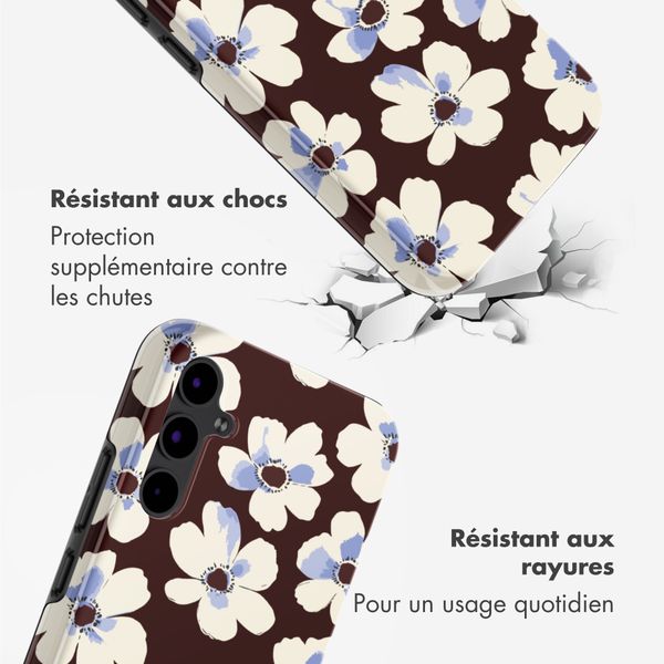 Selencia Coque arrière Vivid Samsung Galaxy S25 FE - Choco Flower Pop