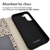 imoshion Étui de télephone portefeuille Design Samsung Galaxy S21 - Black And White Dots