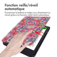 imoshion Design Slim Hard Case Sleepcover Kobo Nia - Flower Watercolor