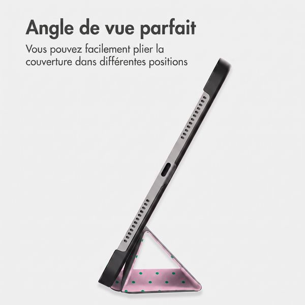 imoshion Coque tablette Design Trifold Apple iPad Air 11 pouces (2026) M4 / (2025) M3 / (2024) M2 / Air 5 (2022) / Air 4 (2020) - Happy Dots