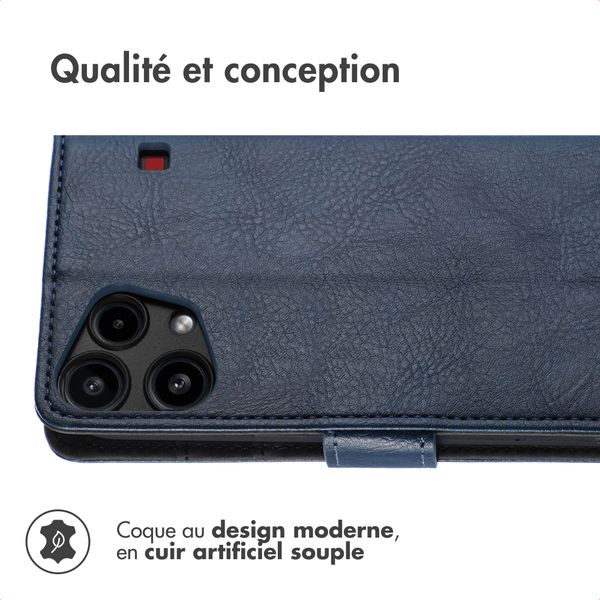 imoshion Étui de télephone portefeuille de luxe Nothing Phone (3a) Lite - Bleu foncé