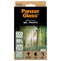 PanzerGlass Protection d'écran Matrix Recycled Ultra-Wide Fit Anti-bactérienne avec applicateur Apple iPhone 16 Pro
