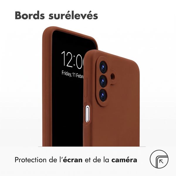 Accezz Coque Liquid Silicone Samsung Galaxy A18 (4G) - New Tea Brown