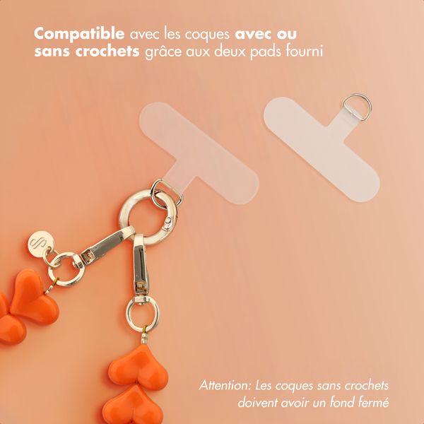 Selencia Lova Dragonne Cœur - Orange