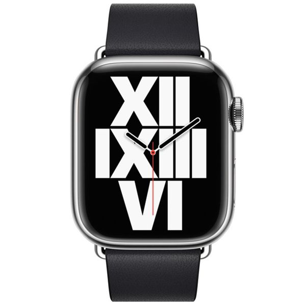 Apple Bracelet Leather Band Modern Buckle Apple Watch | 38/40/41/42 mm - Taille L - Midnight