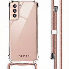 imoshion Coque arrière transparente avec cordon Samsung Galaxy S21 - Rose Doré