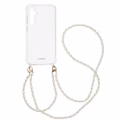 imoshion Coque avec dragonne + bracelet - Perles Samsung Galaxy S23 FE - Transparent