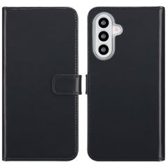 Selencia Étui portefeuille en cuir véritable Samsung Galaxy A26 - Noir