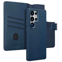 Accezz Étui de télephone portefeuille en cuir 2-en-1 avec MagSafe Samsung Galaxy S25 Ultra - Nightfall Blue